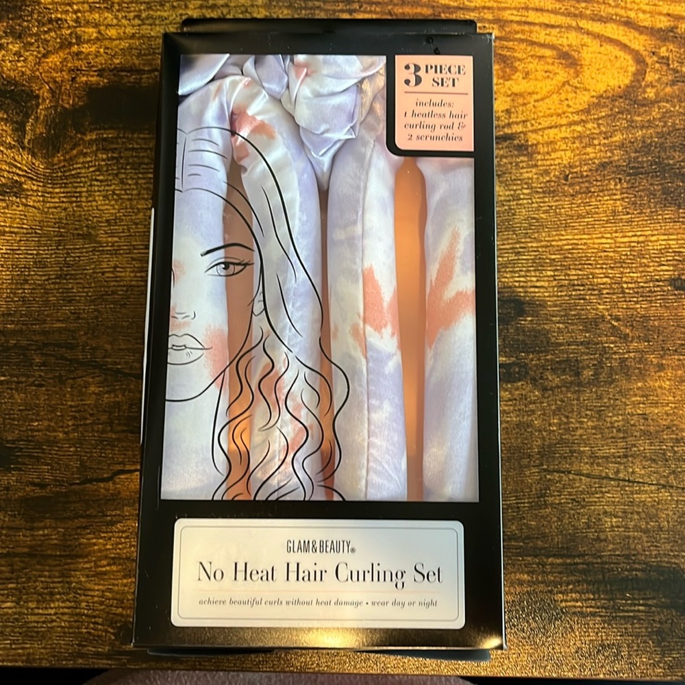 Heatless curling set